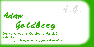 adam goldberg business card